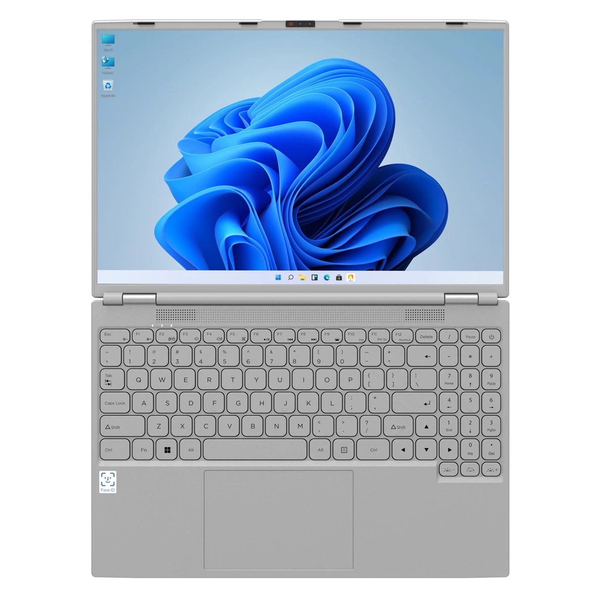 Face ID Laptop 16 Inch IPS Screen 16GB RAM 32GB Intel 11th N95 Netbook Windows 11 Pro Office Notebook RGB Keyboard Portable Pc