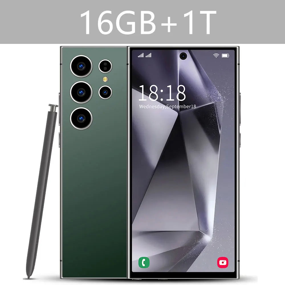 New S25 Ultra 7.3HD Original Global Version Mobile Phones 5G Smartphone Dual SIM Card Android 14 Cell Phone 7800mAh Cellphones