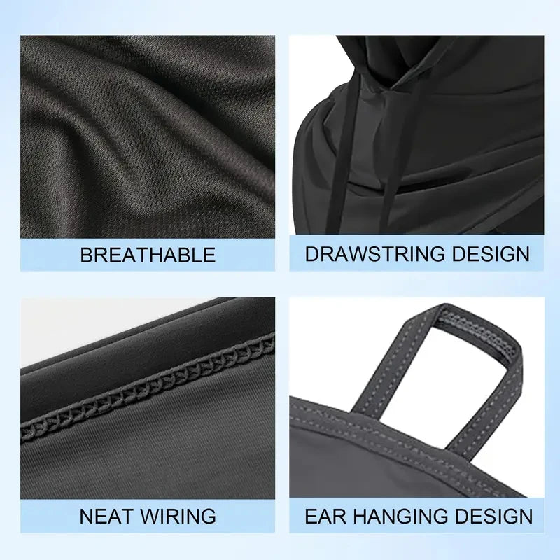 360 Degree Lightweight Cooling Hood Sun Protection Shroud Mask,  for Outdoor Activities, Fishing, Surfing, Swimming,