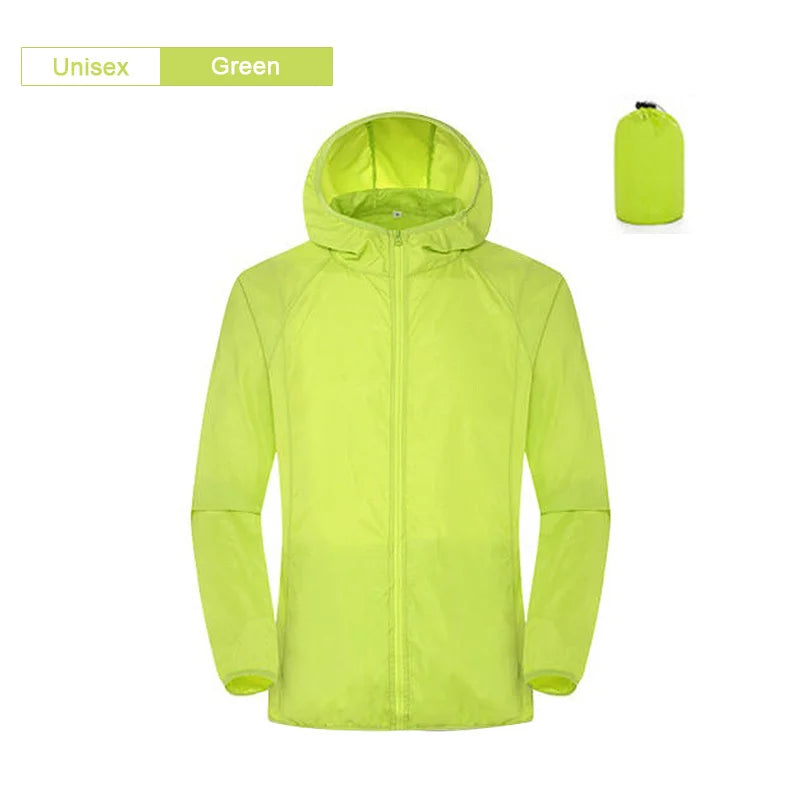Camping Waterproof Jacket Men Women Windbreaker Men Raincoat Rain Jacket Men Waterproof Hiking Climbing Clothes Sun Protection