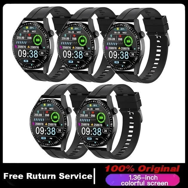 For HUAWEI Smart Watch Men 360*360 Screen Heart rate Music Player Bluetooth Call Waterproof Man Smartwatch For Android IOS 2024