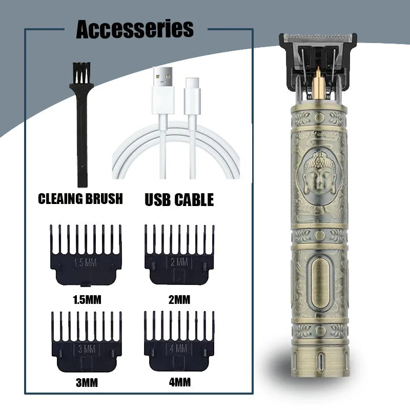 Hot Sale Hair Cutting Machine Men Beard Trimmer Electric Hair Clipper T9 Hair Trimmer Rechargeable Electric Shaver Beard Barber