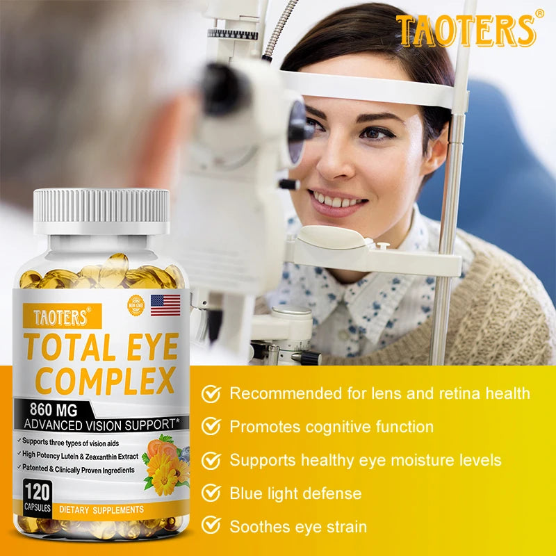 Lutein Eye Care Capsules-helps vision health, myopia, improves eye edema, supports fatigue, and helps sleep health