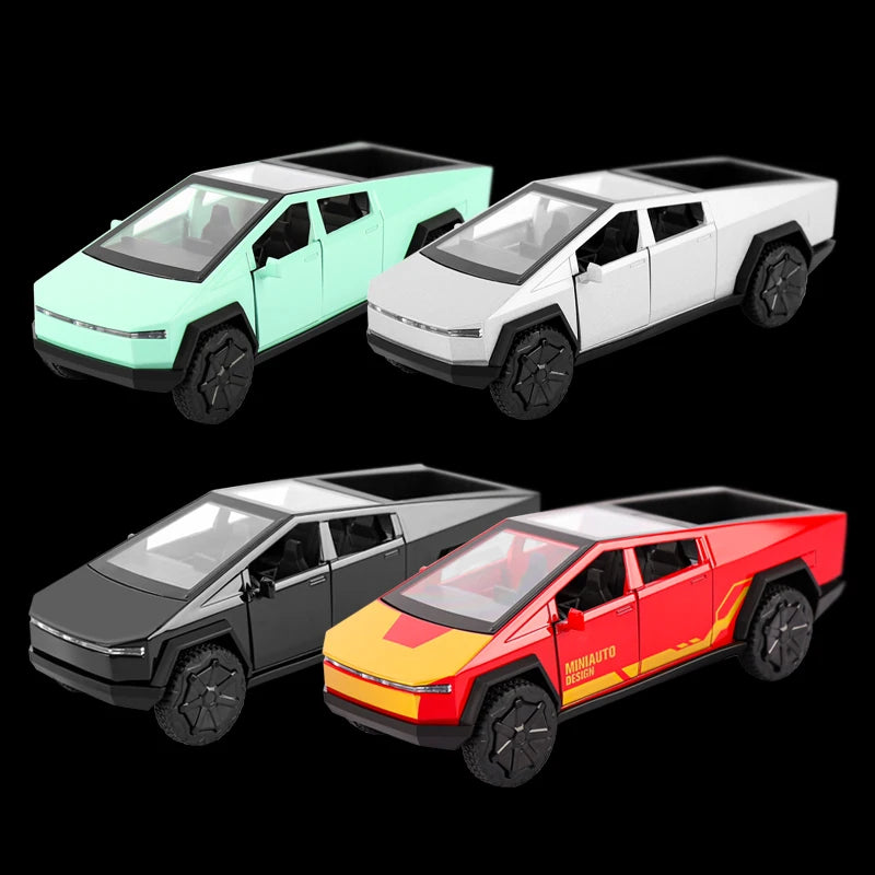 1:32 Alloy Car Model Cybertruck Pickup  Diecasts Metal Toy Off-road Vehicles Car Model Simulation Collection Kids Gifts