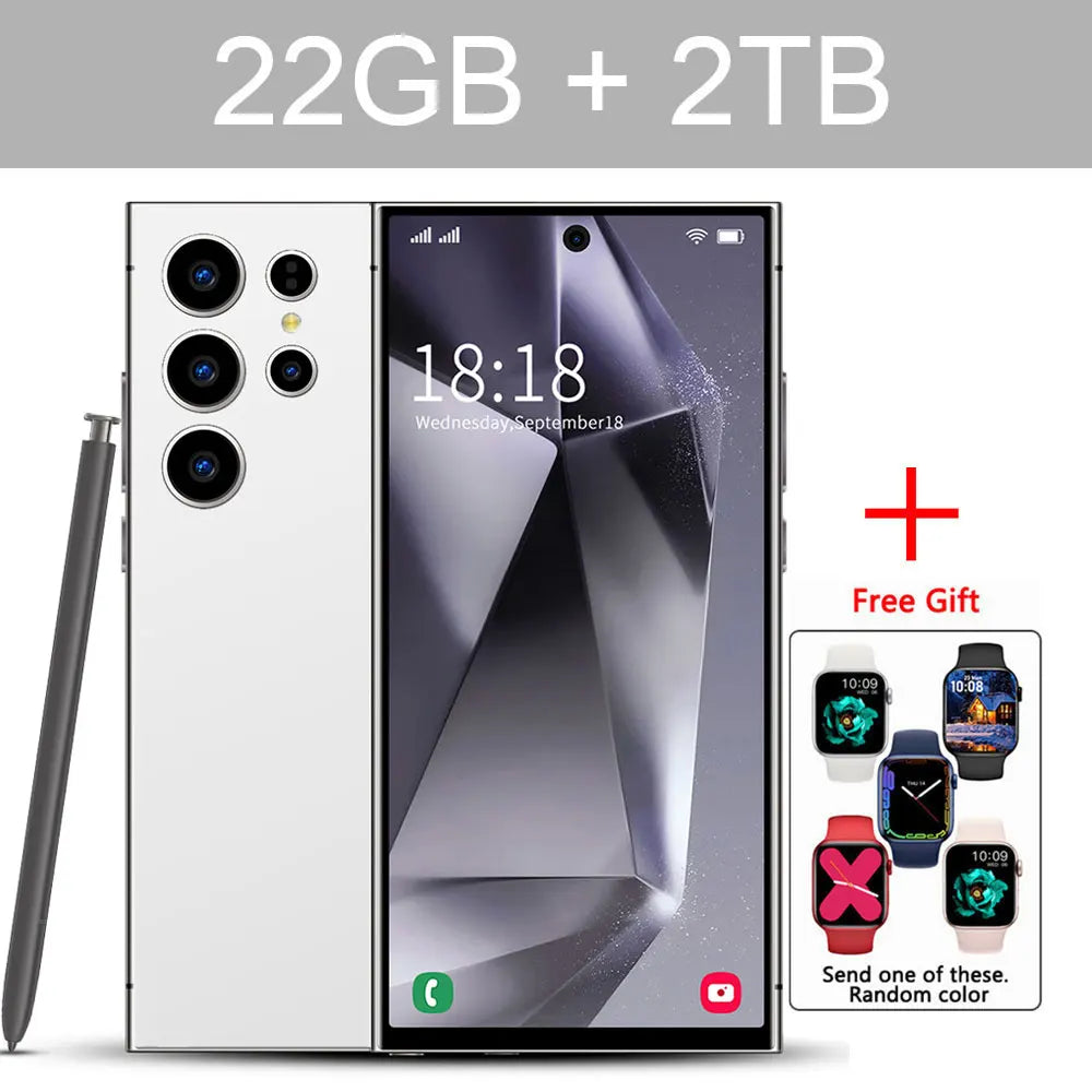 New S25 Ultra 7.3HD Original Global Version Mobile Phones 5G Smartphone Dual SIM Card Android 14 Cell Phone 7800mAh Cellphones
