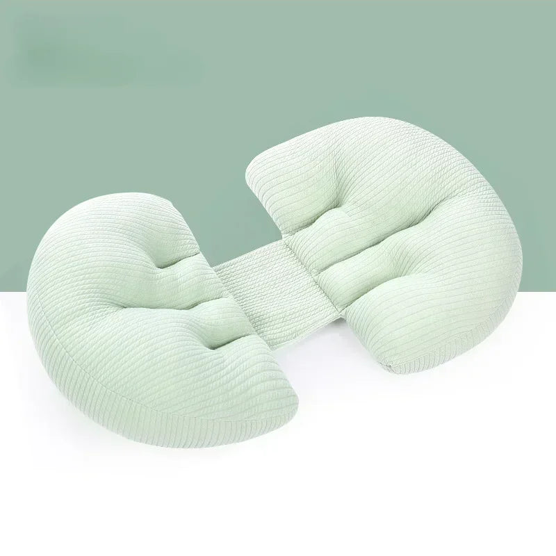 Pregnant Women Pillow Simple Solid Color U-shape Waist Abdomen Support Side Sleeping Protection Cushion Maternity Body Pillow