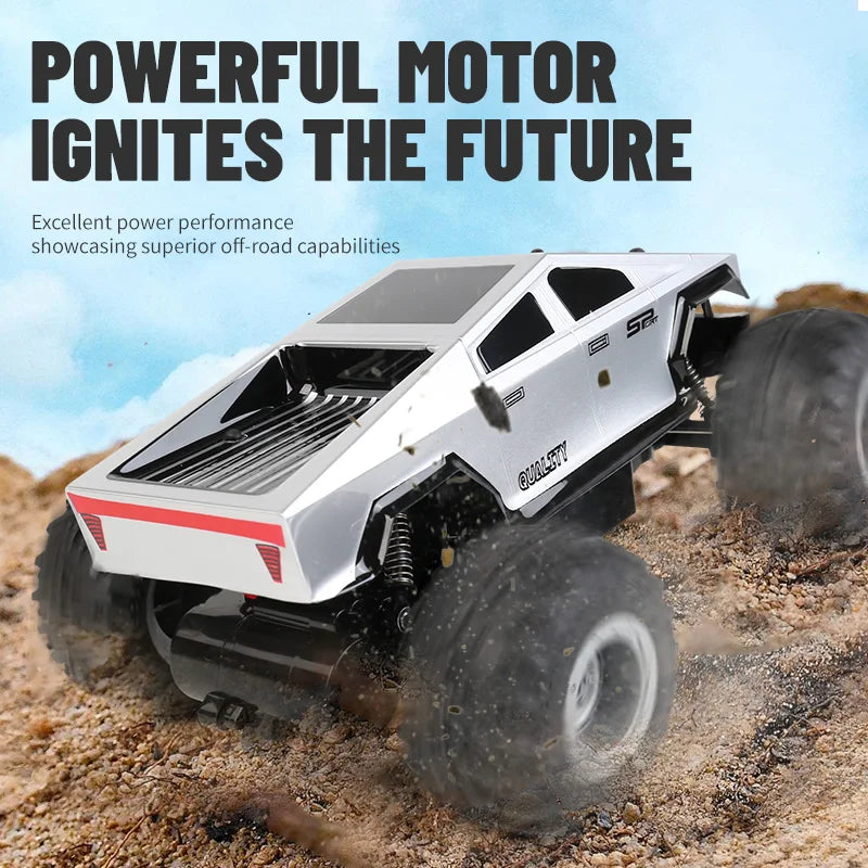 JJRC Q208 Rc Car Cybertruck Pickup Off-Road RC Vehicle Model Remote Control Car RC Racing Charging Truck Car Toy Gift for Kids