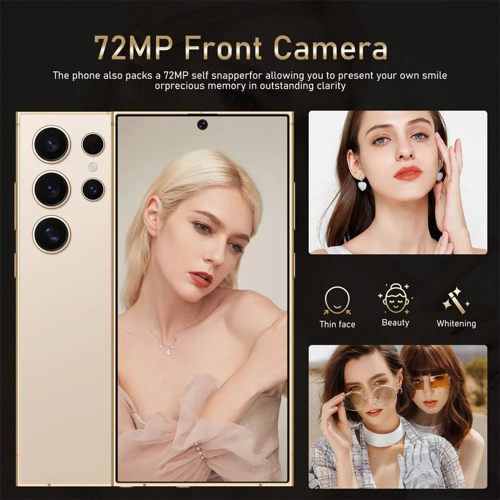 New S25 Ultra 7.3HD Original Global Version Mobile Phones 5G Smartphone Dual SIM Card Android 14 Cell Phone 7800mAh Cellphones