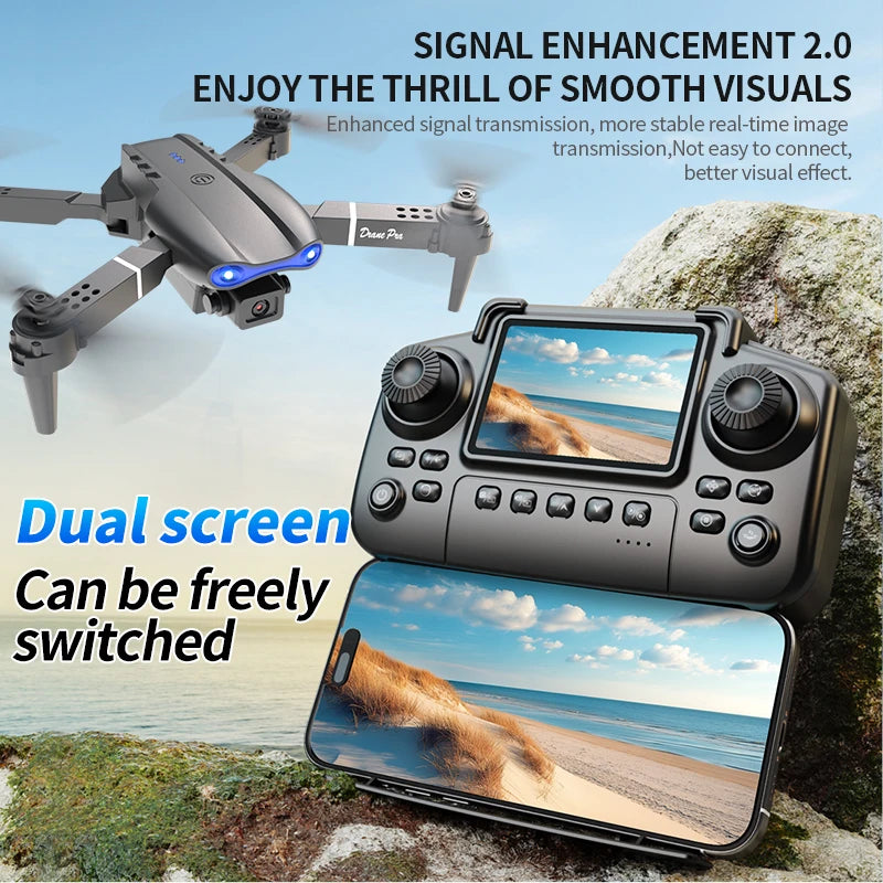 E99 Pro Drone Screen remote control Quadcopter Remote Four Axis Aircraft 8K HD Photography UAV Altitude Fixation Helicopter Toy