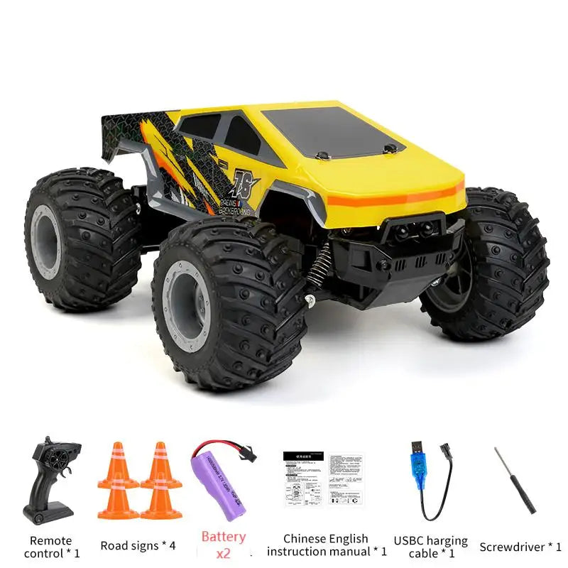 JJRC Q208 Rc Car Cybertruck Pickup Off-Road RC Vehicle Model Remote Control Car RC Racing Charging Truck Car Toy Gift for Kids