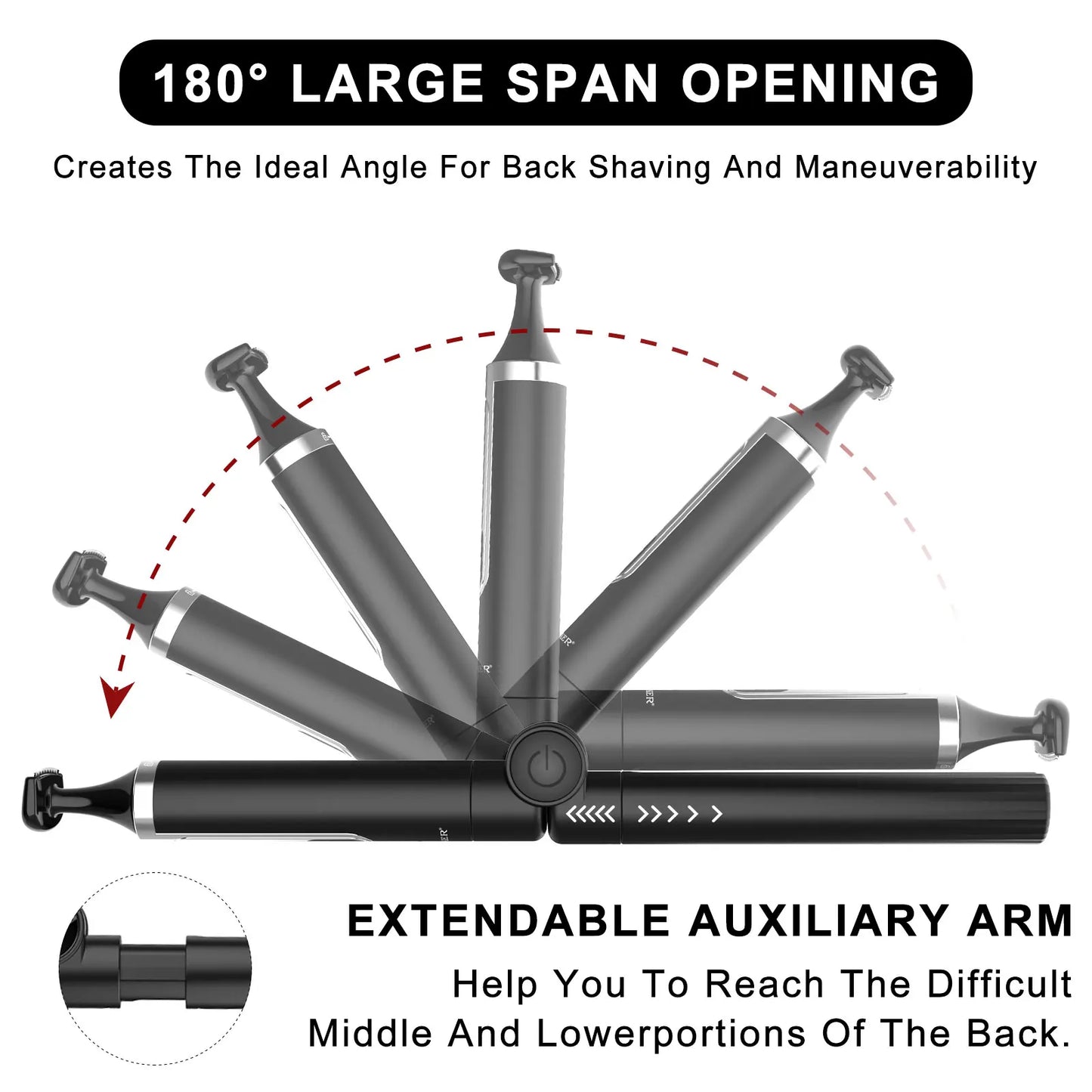 Surker 4-in-1 Shaver for Men Grooming Kit Multi-Function Washable Full Body Nose Wet/Dry Hair Trimmer for Home Use Razor