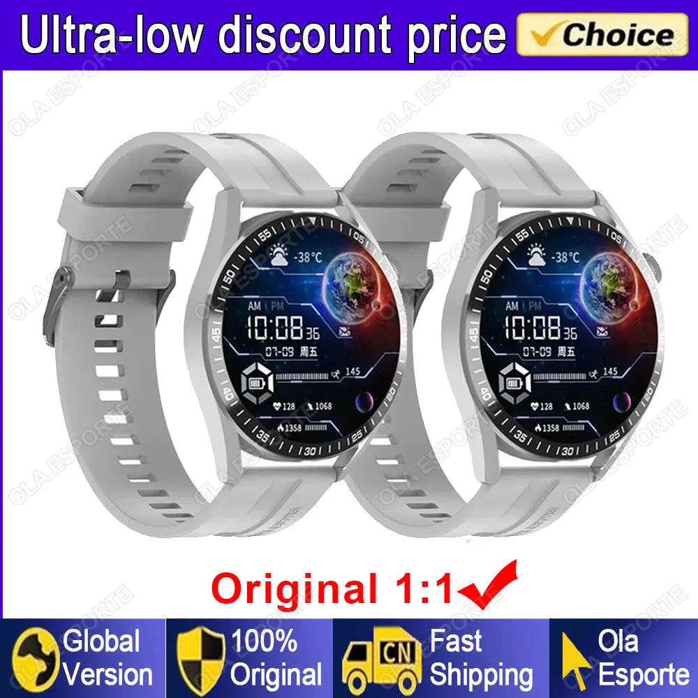 GT5 PRO Smart Watch Men Watch 5 Pro AMOLED HD Screen Bluetooth Call GPS Tracker NFC Heart Rate Waterproof SmartWatches 2024 New