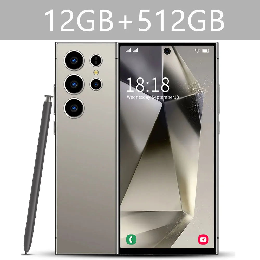 New S25 Ultra 7.3HD Original Global Version Mobile Phones 5G Smartphone Dual SIM Card Android 14 Cell Phone 7800mAh Cellphones