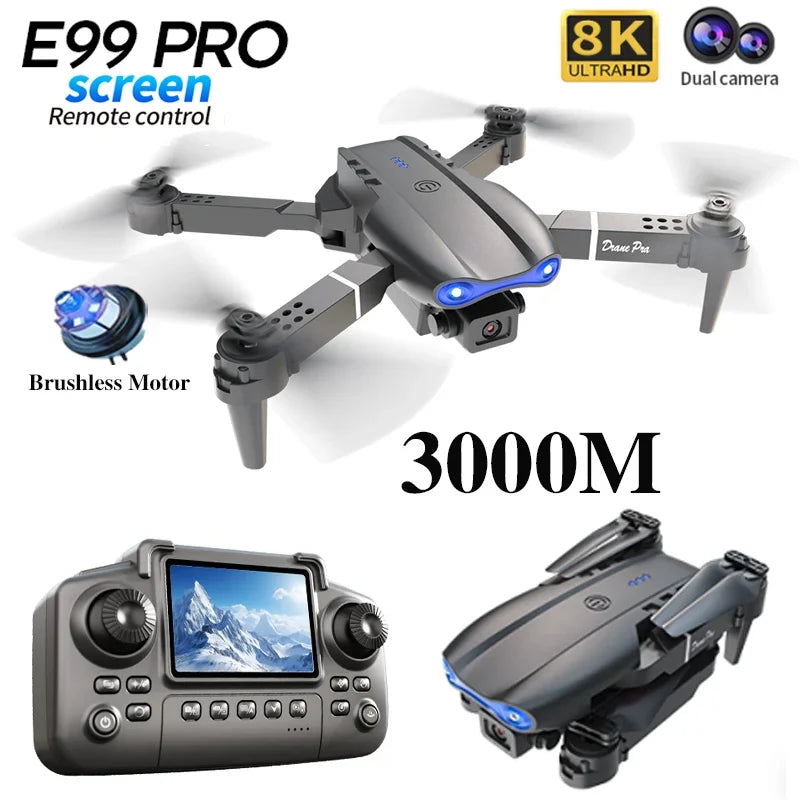 E99 Pro Drone Screen remote control Quadcopter Remote Four Axis Aircraft 8K HD Photography UAV Altitude Fixation Helicopter Toy