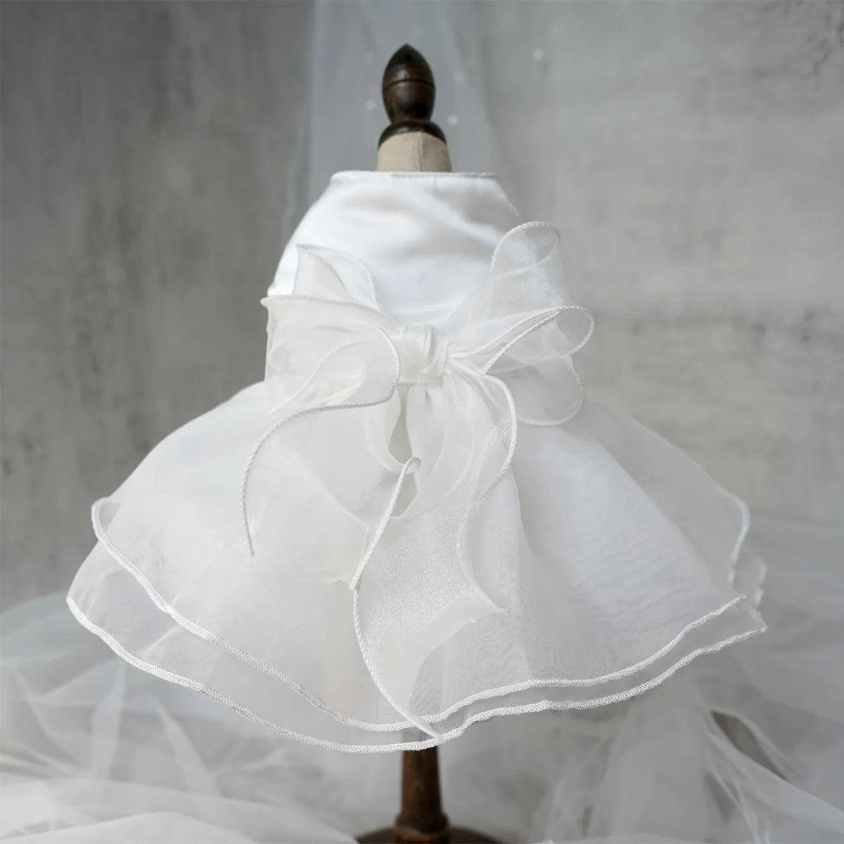 Wedding Dress for Small Dogs White Outfit for Yorkies Chihuahua Pet Formal Apparel for Puppy and Cat Summer Clothes