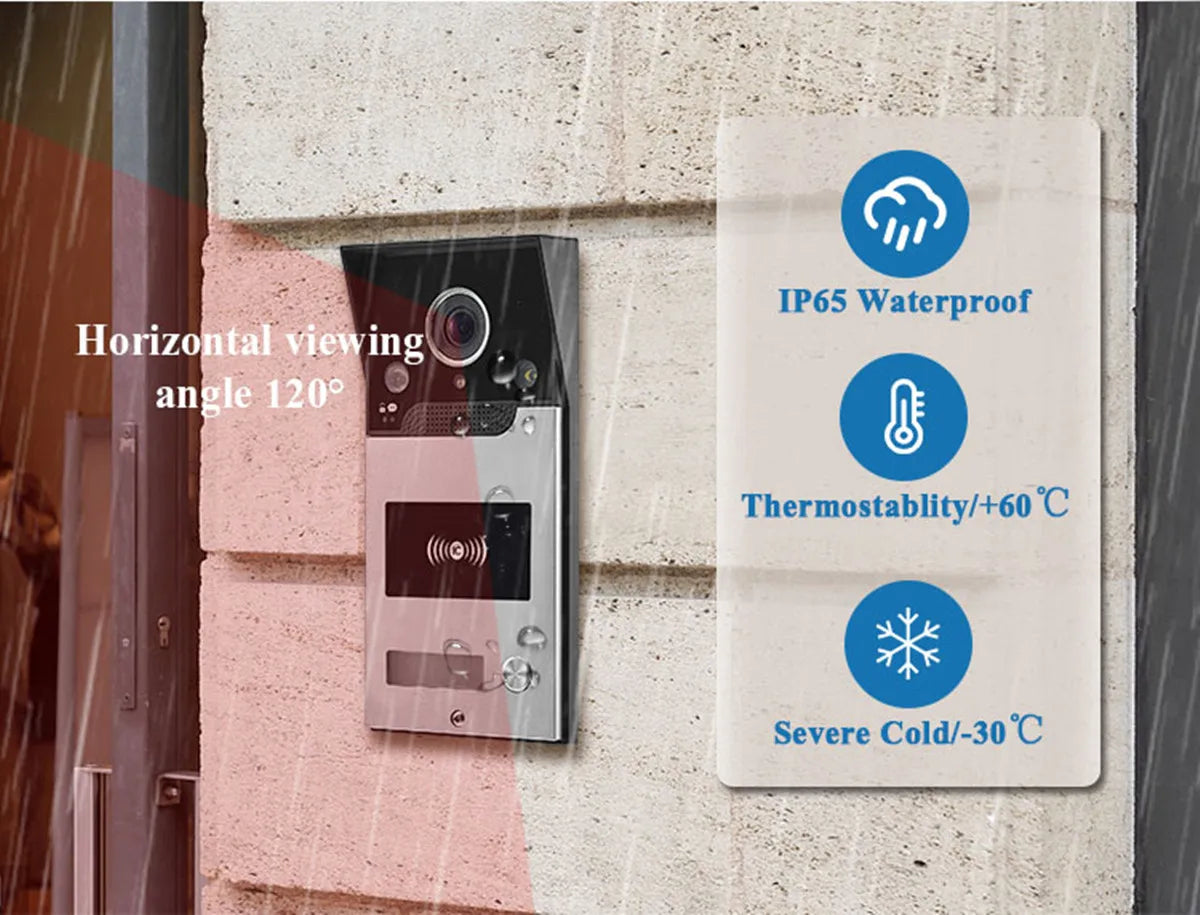 Tuya smart video doorbell wifi wireless door bell camera 1080P HD Video Intercom system outdoor doorbell RFID TF motion detect