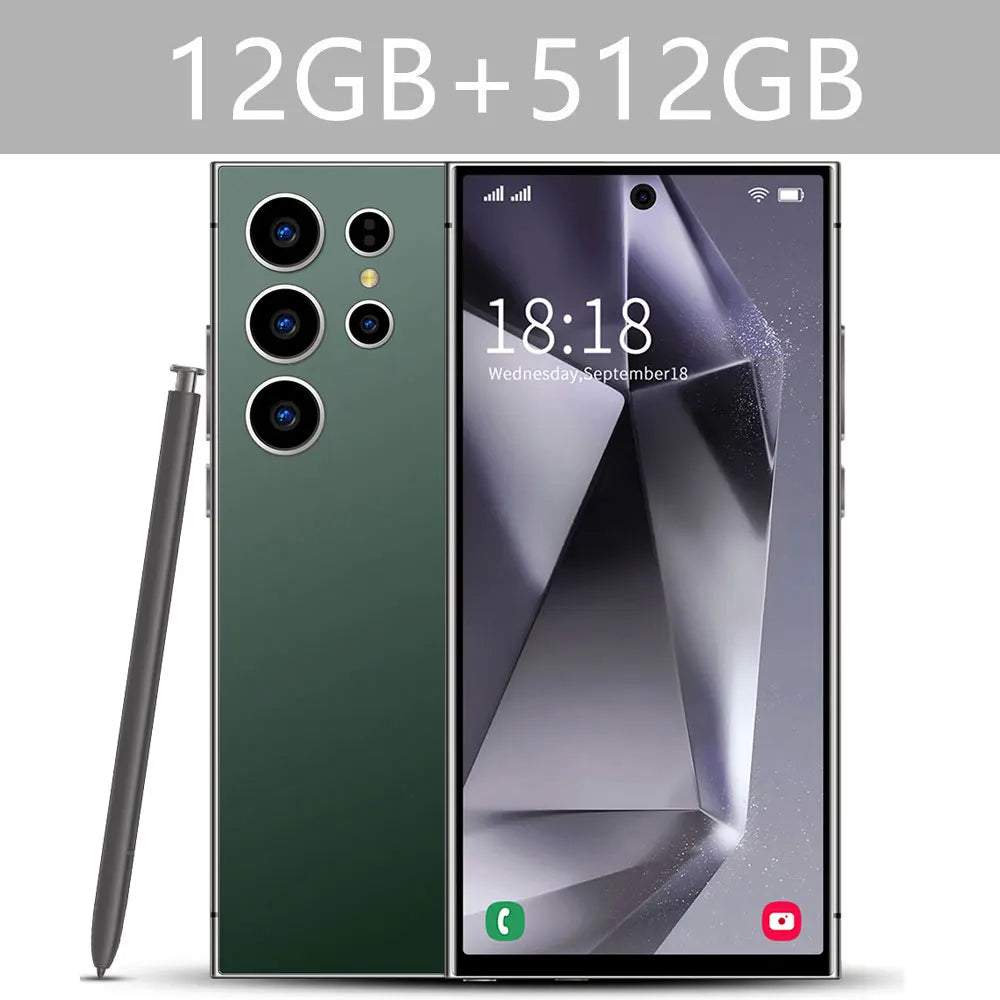 New S25 Ultra 7.3HD Original Global Version Mobile Phones 5G Smartphone Dual SIM Card Android 14 Cell Phone 7800mAh Cellphones