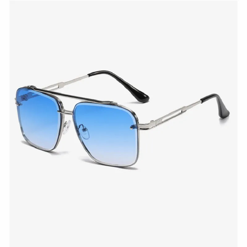 Square Sunglasses Men Metail Frame Glasses Resin Lens Male Sun Glasses Driving Travel Outdoor Eyewears Oculos De Sol UV400