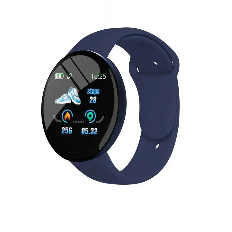 D18 Smartwatch Macaron Color Round Screen With Multiple Sports Modes Call Information Reminder Photo Taking Music Smart Bracelet