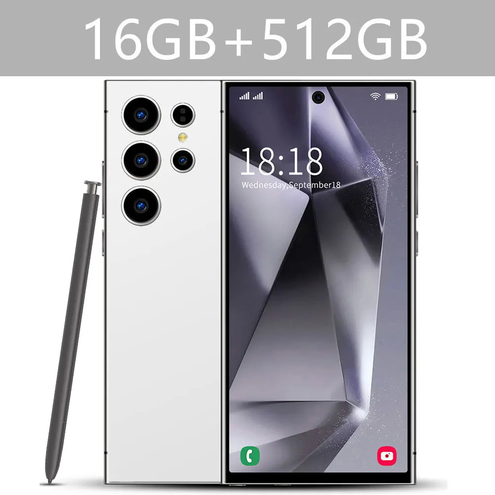 New S25 Ultra 7.3HD Original Global Version Mobile Phones 5G Smartphone Dual SIM Card Android 14 Cell Phone 7800mAh Cellphones