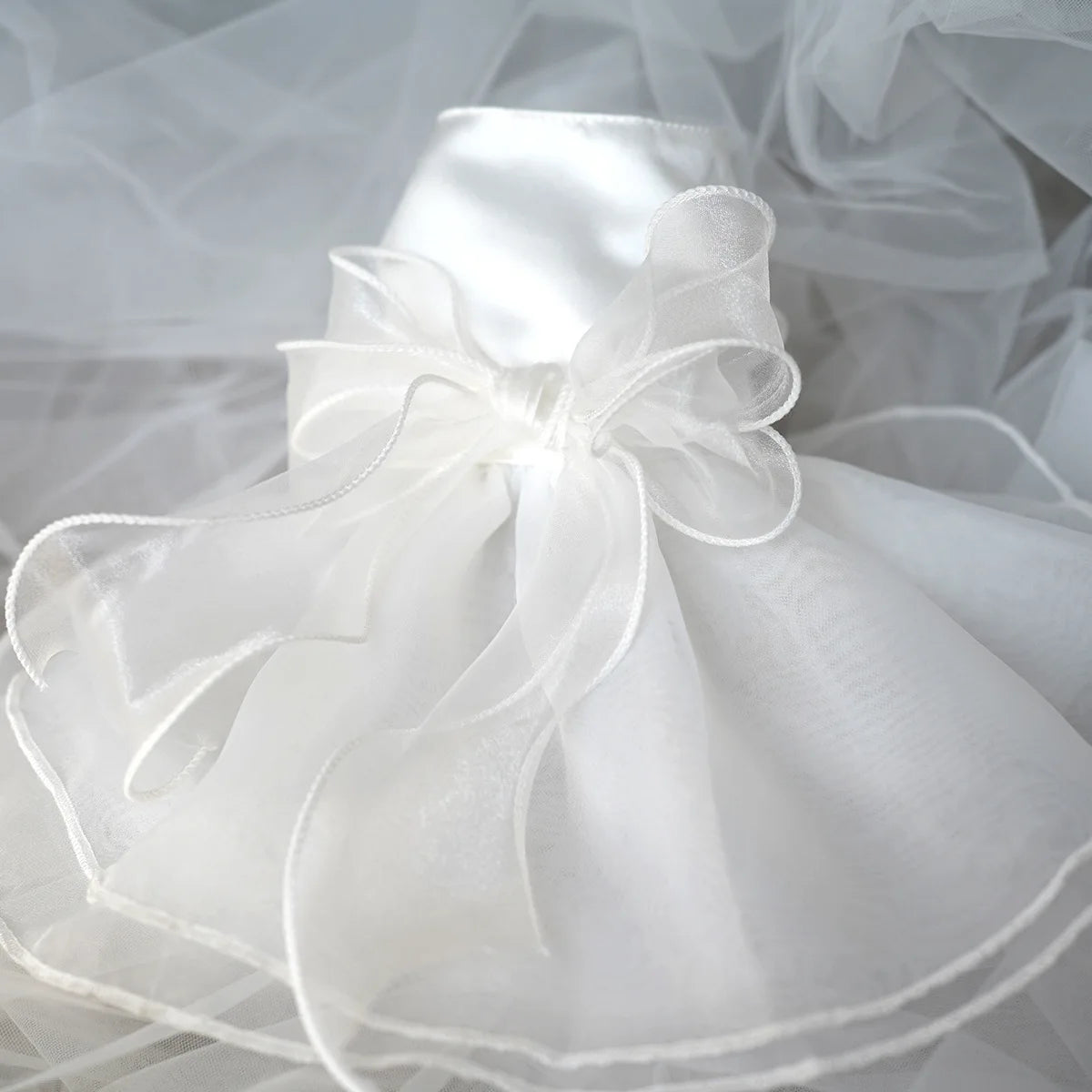Wedding Dress for Small Dogs White Outfit for Yorkies Chihuahua Pet Formal Apparel for Puppy and Cat Summer Clothes