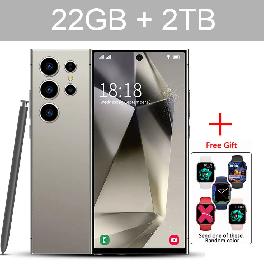 New S25 Ultra 7.3HD Original Global Version Mobile Phones 5G Smartphone Dual SIM Card Android 14 Cell Phone 7800mAh Cellphones