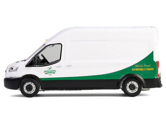 2015 Ford Transit Van White and Green "Cold Pursuit" (2019) Movie "Hollywood Series" Release 43 1/64 Diecast Model Car by Greenlight
