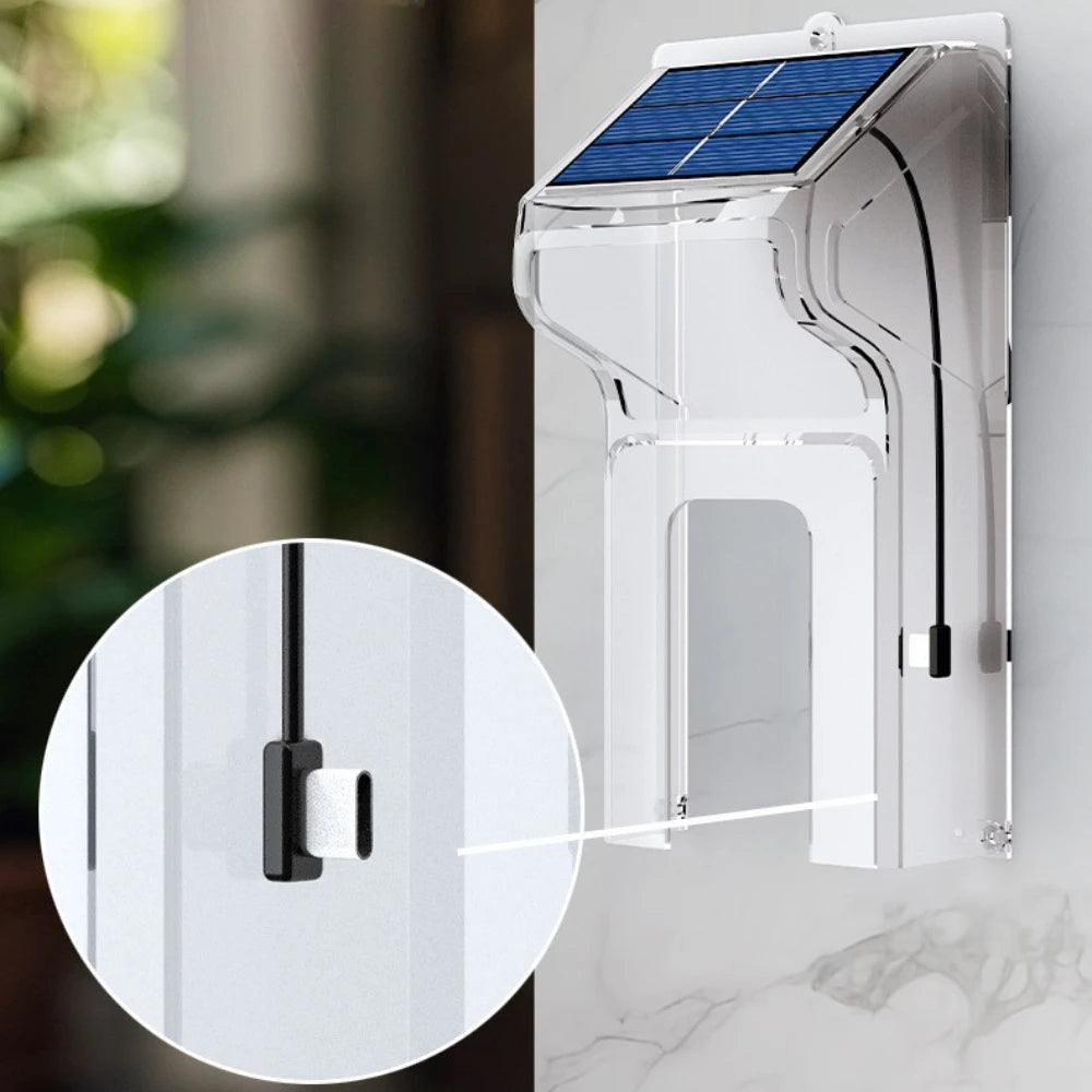 Outdoor Wireless Doorbell with Solar Cover Camera Wifi Digital Door Peepholes Waterproof Smart Home Intercom Video Eye Ring Bell
