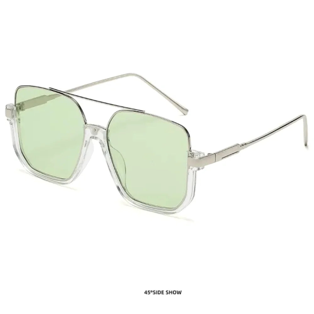 Men's Polarized Sunglasses Aluminum Magnesium Alloy Punk Sunglass Double Beam Square Sun Glasses UV400 Fishing Goggles