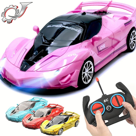 Newest High-speed Remote Control Car with Light Drift Racing Supercar Four-wheel Drive Toy Electric Model Remote Control Car