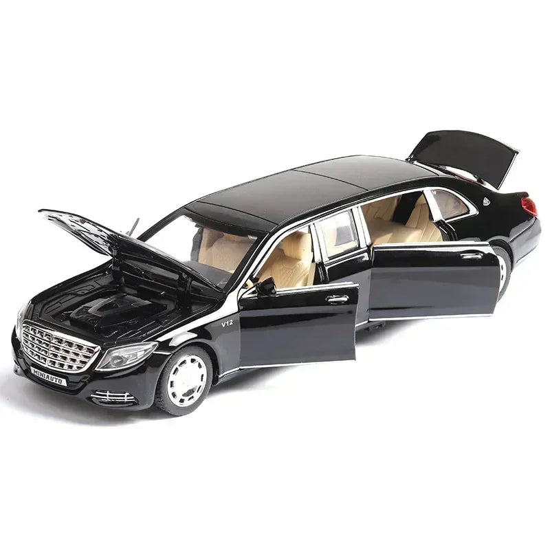 1:32 Mercedes-Benz Maybach S650 Alloy Car Model Children Toy Car Six-Door Extended Version Simulation Car Collection Gift A85