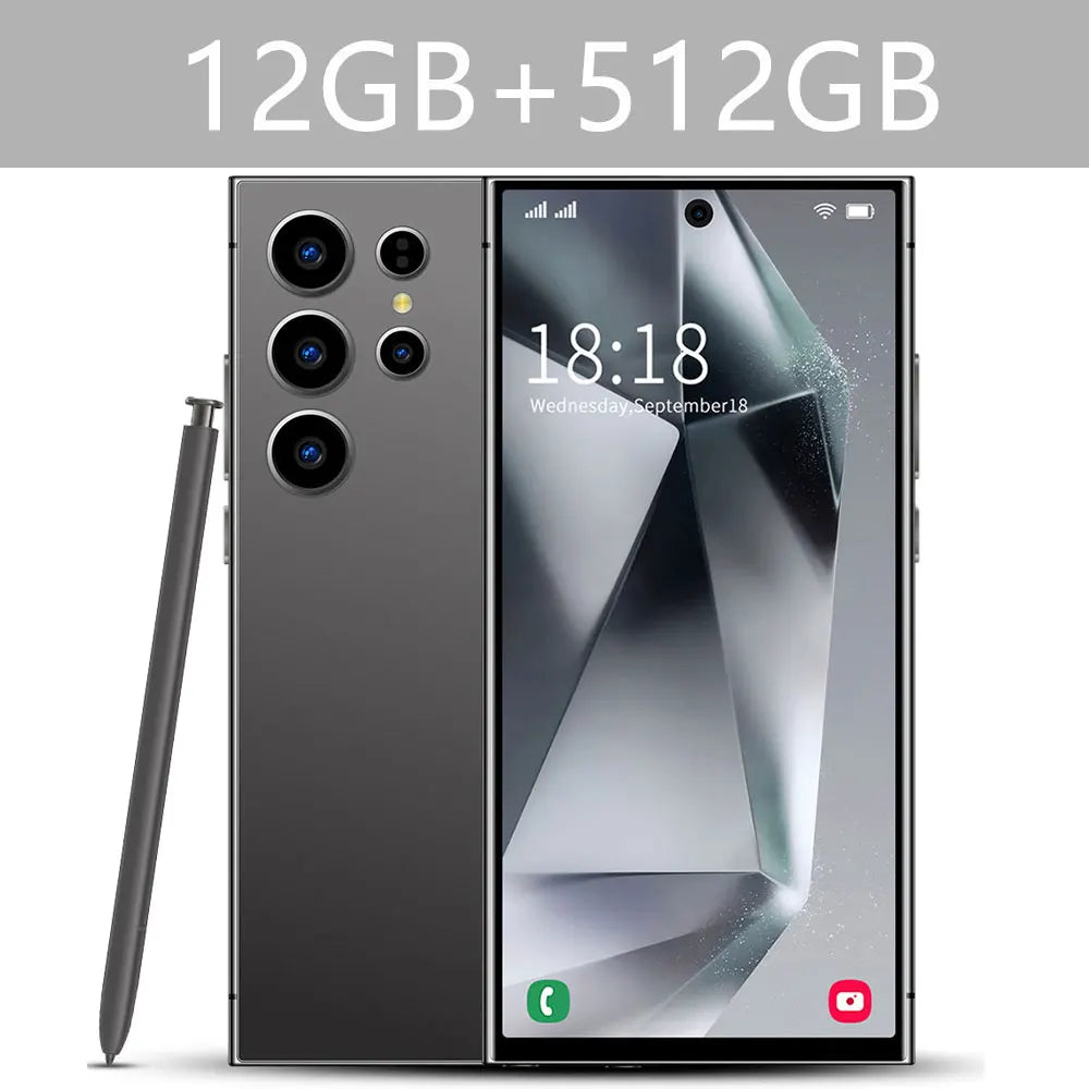 New S25 Ultra 7.3HD Original Global Version Mobile Phones 5G Smartphone Dual SIM Card Android 14 Cell Phone 7800mAh Cellphones
