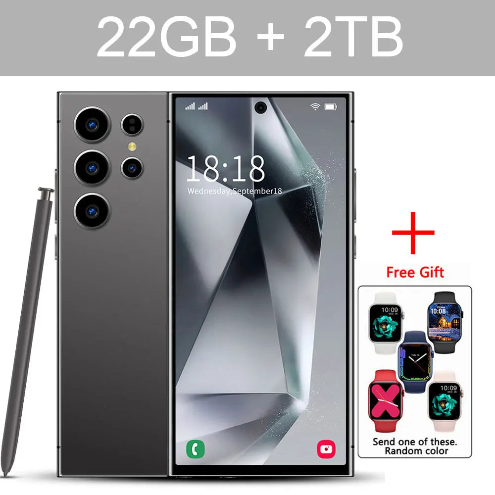 New S25 Ultra 7.3HD Original Global Version Mobile Phones 5G Smartphone Dual SIM Card Android 14 Cell Phone 7800mAh Cellphones