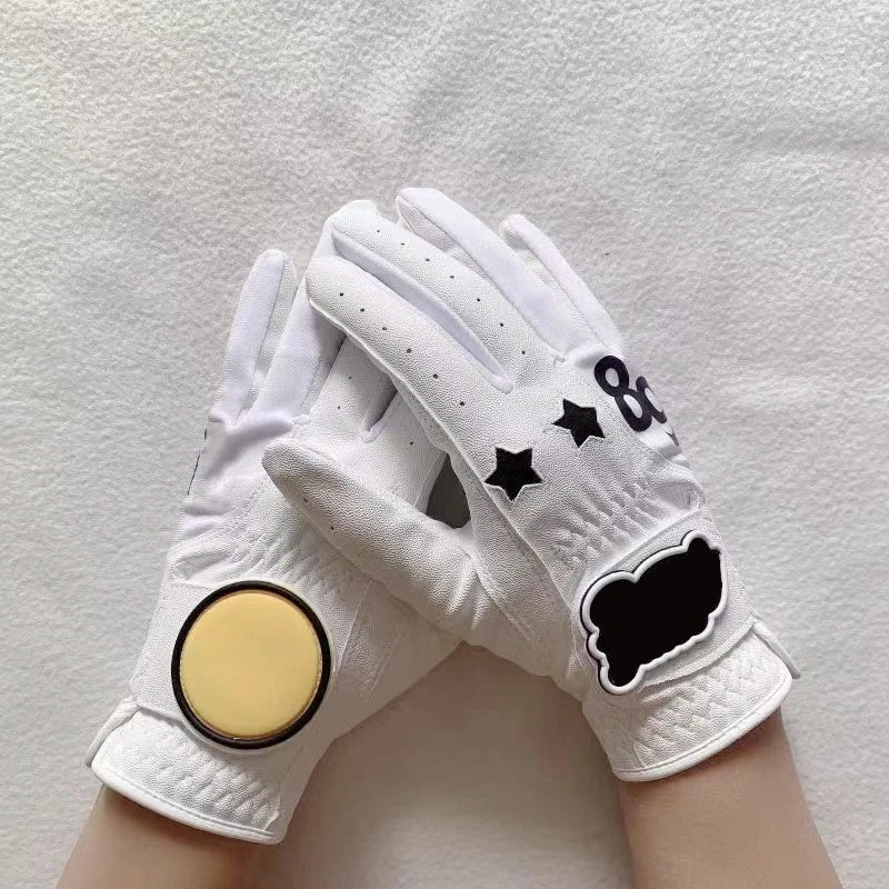 Golf Gloves Women 's Premium PU Non-slip and Wear Resistant Comfortable Golf gloves for Ladies