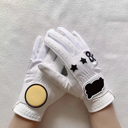 Golf Gloves Women 's Premium PU Non-slip and Wear Resistant Comfortable Golf gloves for Ladies