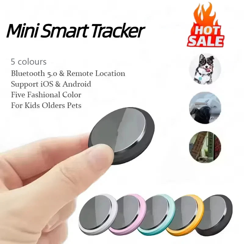 Mini Smart Anti-Lost Tracker Reminder For Pets Kids Bag 5G Bluetooth5.0 GPS Device Air Tag Safe Finder Tracking Locator 2025
