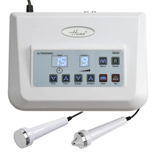Facial Ultrasonic Beauty Machine Women Skin Care High Frequency Ultrasound Vibration Massage Massager Face Lift Skin Tightening