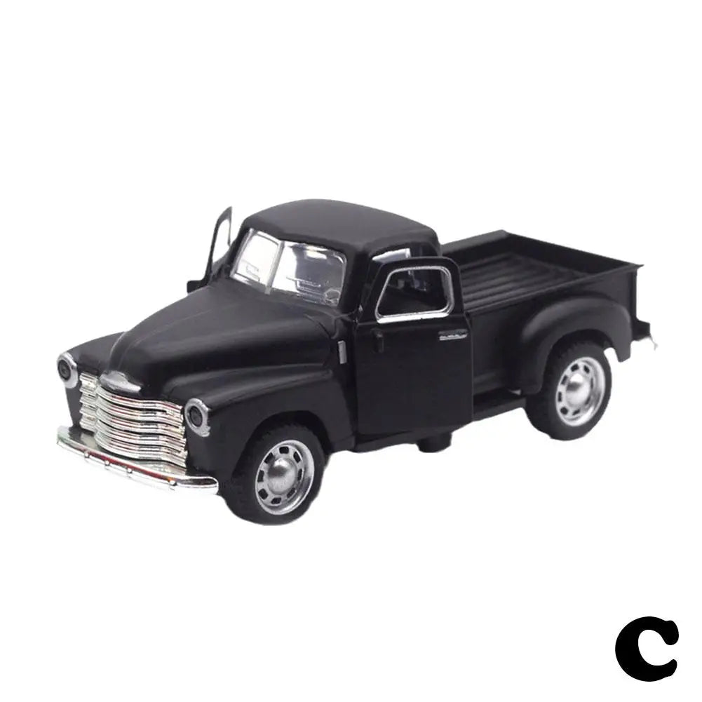 Classic Pickups Truck Car Model 1:32 Scale Pull Back Alloy Diecast & Toys Vehicle Christmas Collection Toy Car For Boys Children