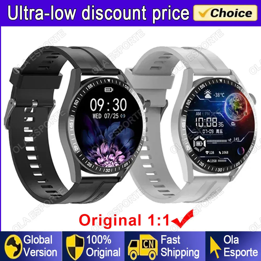 GT5 PRO Smart Watch Men Watch 5 Pro AMOLED HD Screen Bluetooth Call GPS Tracker NFC Heart Rate Waterproof SmartWatches 2024 New