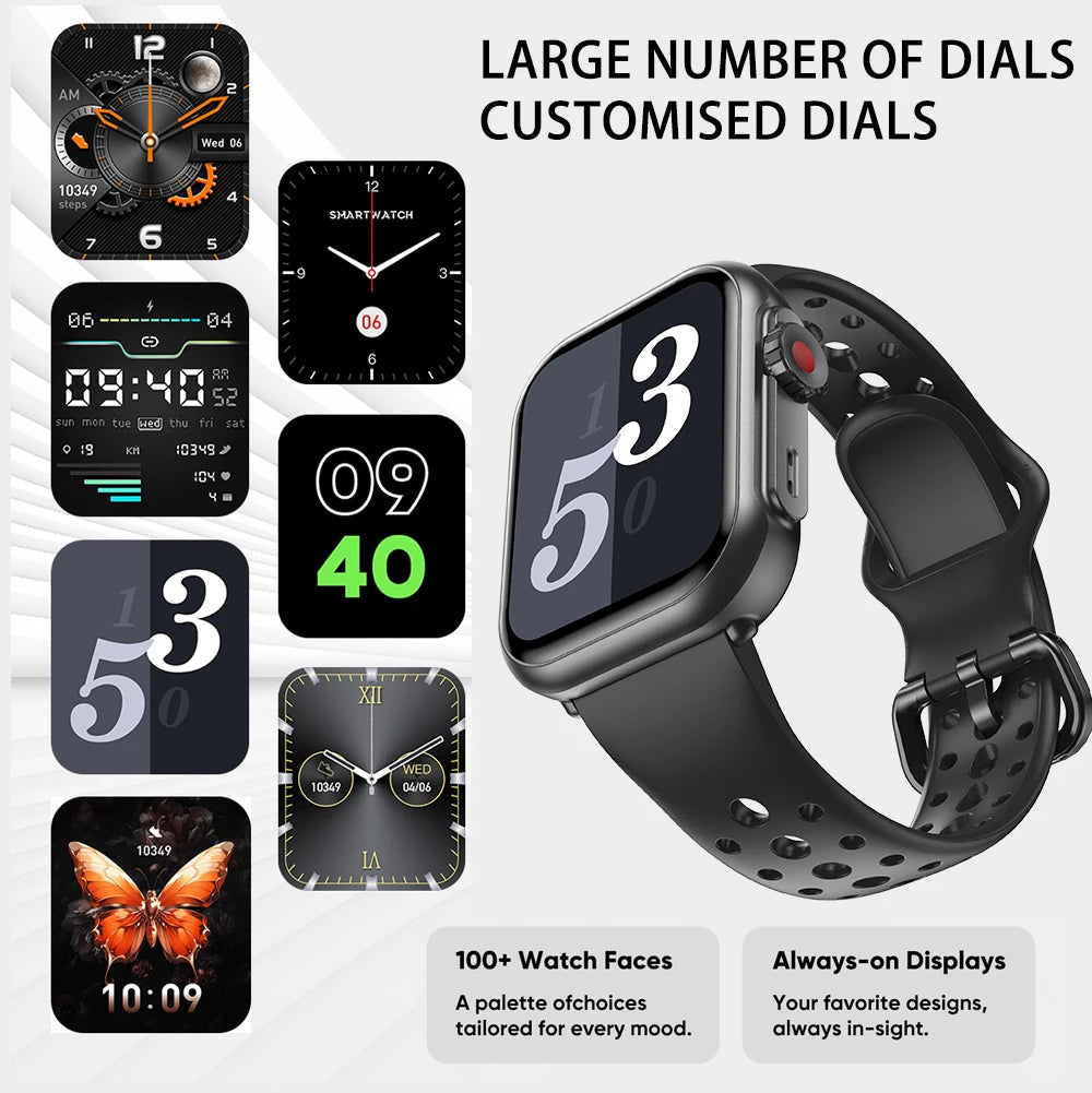 Rugged Smart Watch 1000mAh Bluetooth Calls Men Women Smartwatches Sports Fitness Bracelet Custom Watch Face 2025 New For Xiaomi