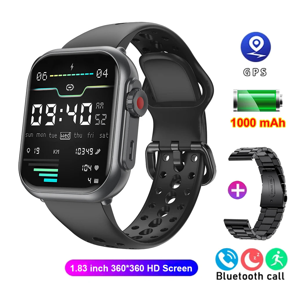 Rugged Smart Watch 1000mAh Bluetooth Calls Men Women Smartwatches Sports Fitness Bracelet Custom Watch Face 2025 New For Xiaomi