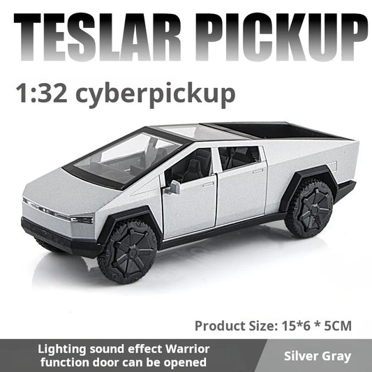 1:32 Cybertruck Pickup Alloy Car Model Diecasts Metal Toy Off-road Vehicles Car Model Simulation Collection Kids Gifts