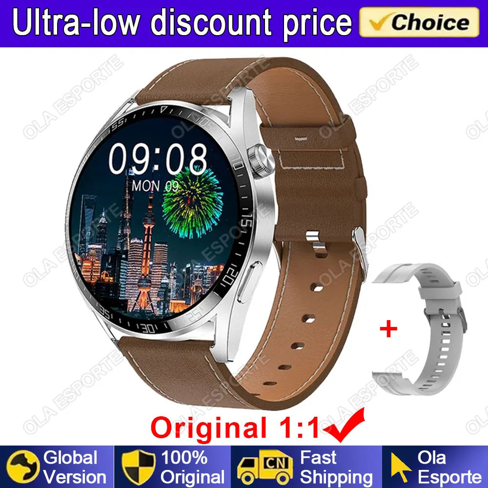 GT5 PRO Smart Watch Men Watch 5 Pro AMOLED HD Screen Bluetooth Call GPS Tracker NFC Heart Rate Waterproof SmartWatches 2024 New