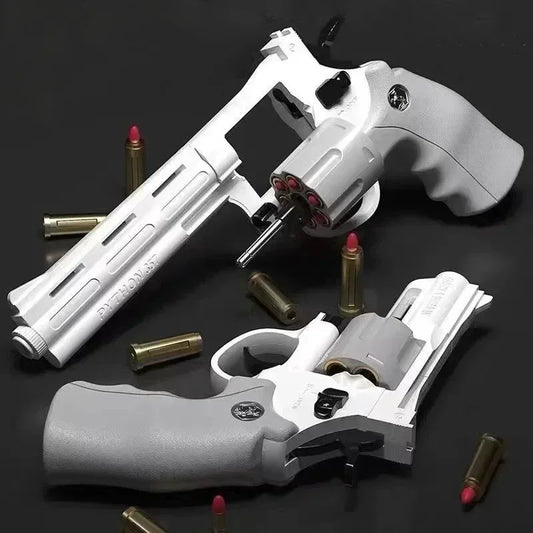 Magnum Zp-5 357 Long Alloy Revolver Soft Bullet Can Be Fired Pistol Boy Simulation Toy Pistol Children's gifts