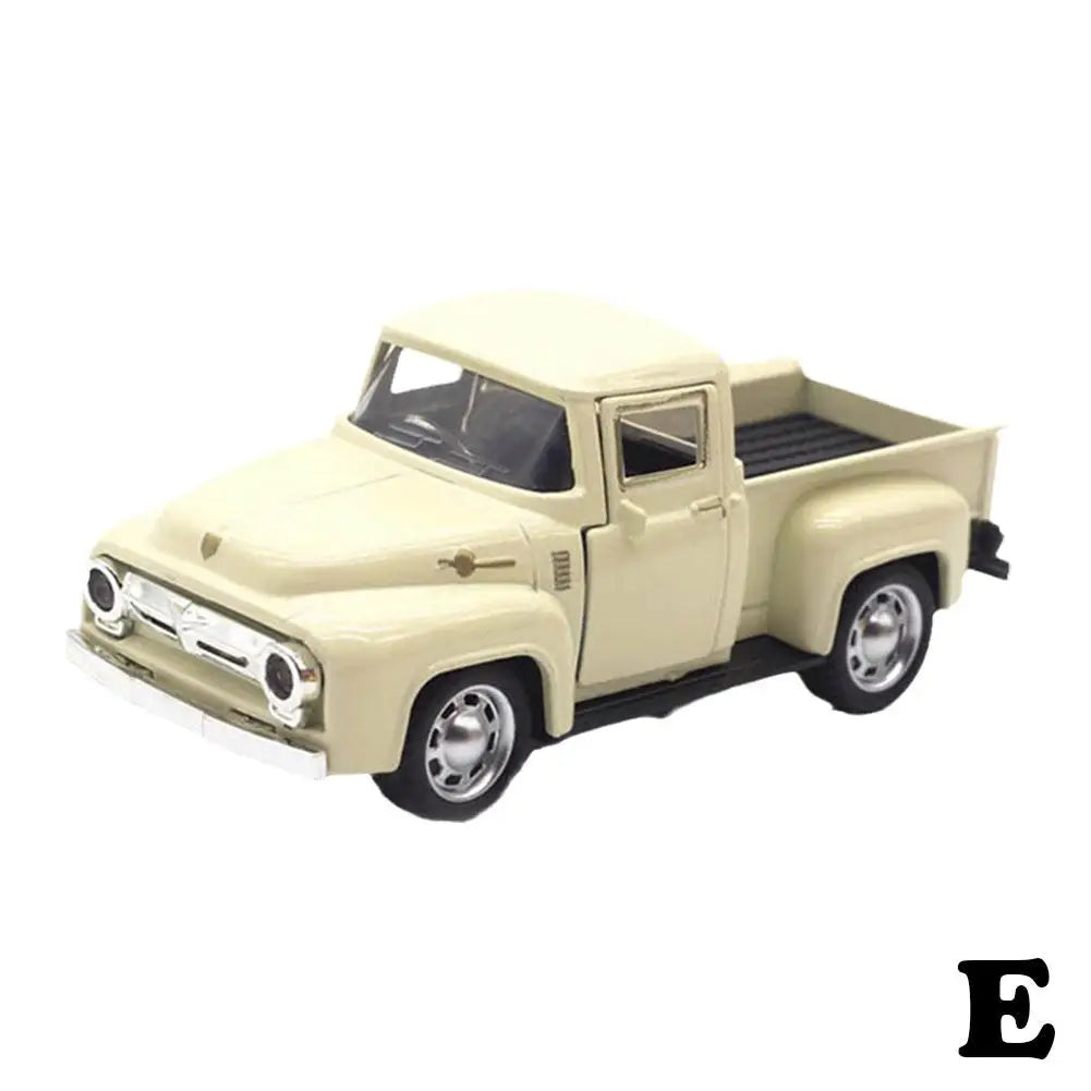 Classic Pickups Truck Car Model 1:32 Scale Pull Back Alloy Diecast & Toys Vehicle Christmas Collection Toy Car For Boys Children