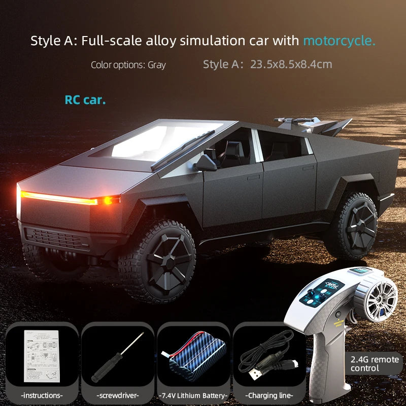 JJRC C8817 RC Car Alloy Rc Offroad Simulation Camping Equipment Pickup Truck Model Custom Kids Toys Boy Gifts