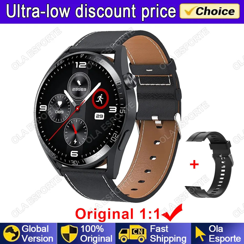 GT5 PRO Smart Watch Men Watch 5 Pro AMOLED HD Screen Bluetooth Call GPS Tracker NFC Heart Rate Waterproof SmartWatches 2024 New