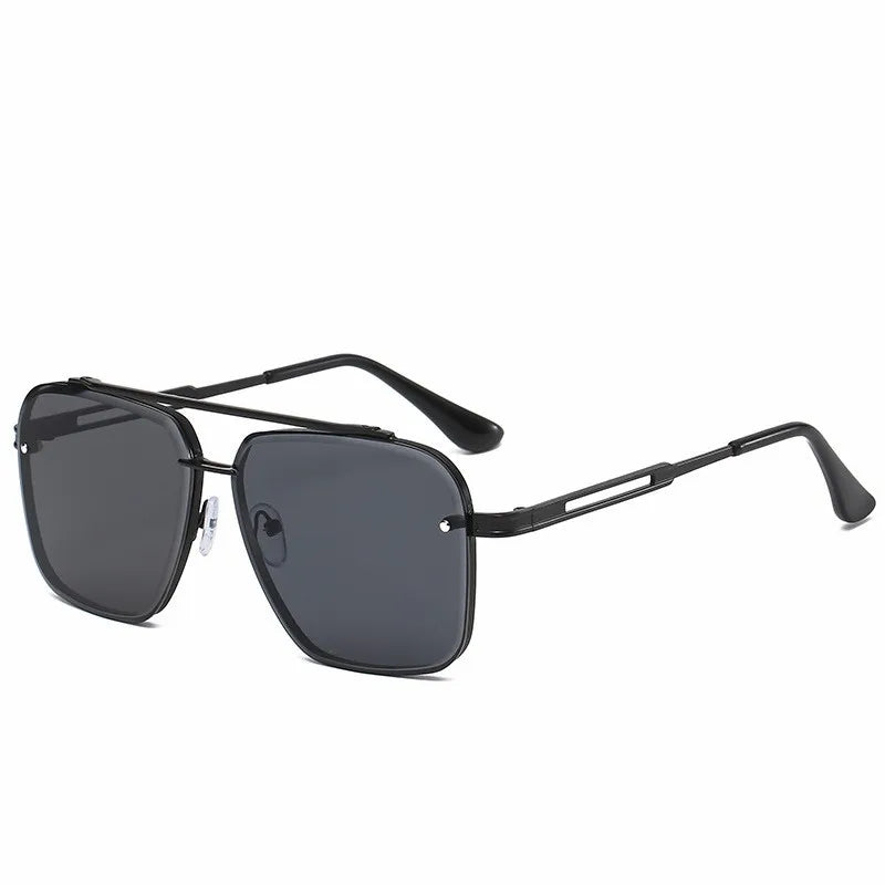 Square Sunglasses Men Metail Frame Glasses Resin Lens Male Sun Glasses Driving Travel Outdoor Eyewears Oculos De Sol UV400