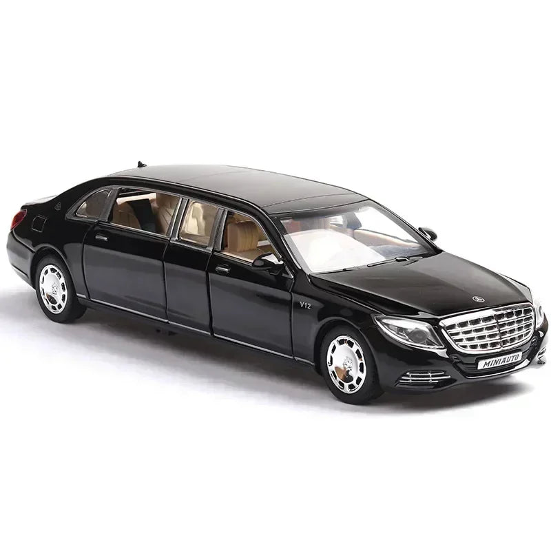 1:32 Mercedes-Benz Maybach S650 Alloy Car Model Children Toy Car Six-Door Extended Version Simulation Car Collection Gift A85