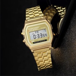 Luxury LED Digital Watch for Men Stainless Steel Men's Electronic Wristwatch Simple Business Gold Sliver Mens Watch Reloj Hombre - AliExpress 1511
